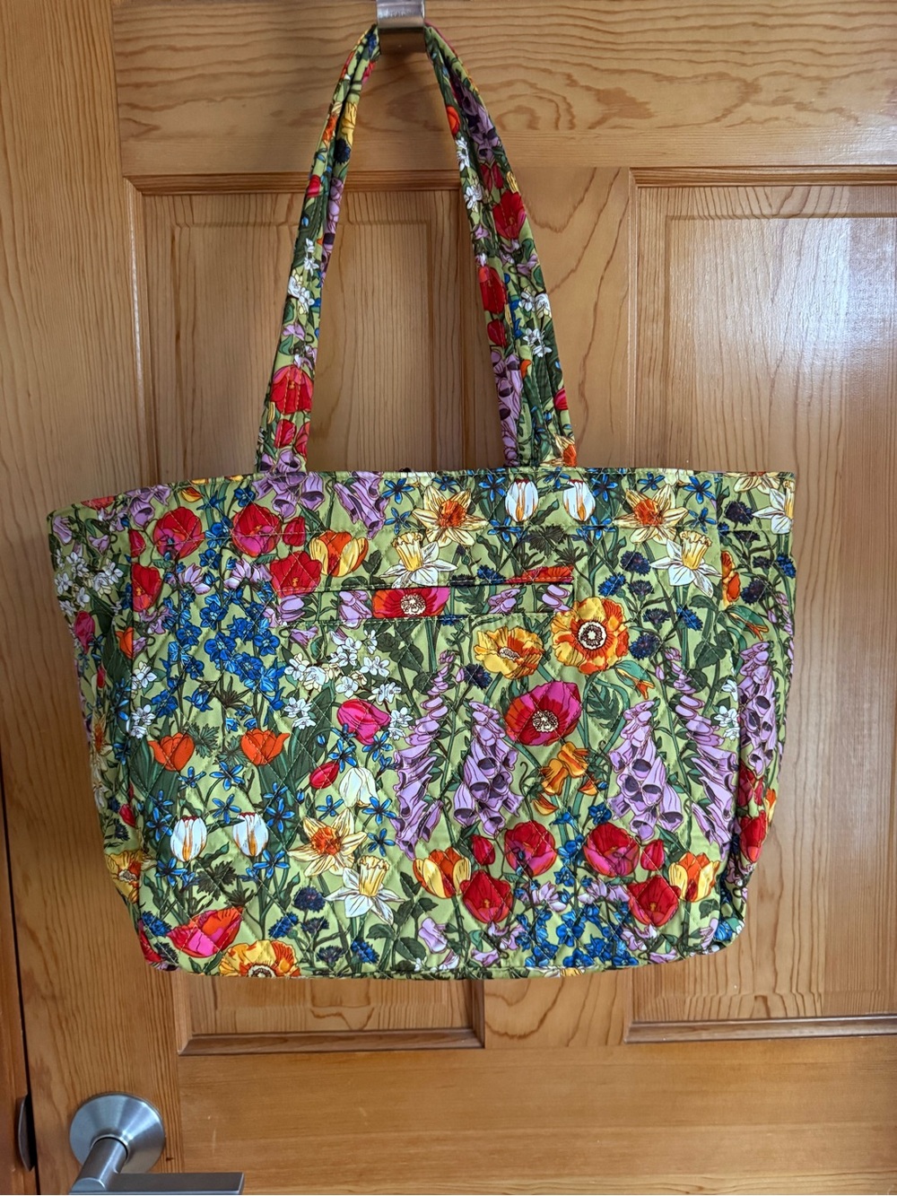 Vera Bradley Floral Quilted Tote - Green Multi